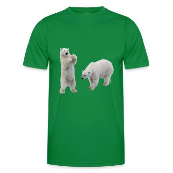 Eisbär - Männer Funktions-T-Shirt - Kelly Green - Vorne - AI Model Male 178 dark (178cm)
