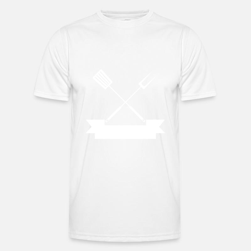 Tools Logo Grilling - Men's Functional T-Shirt - white