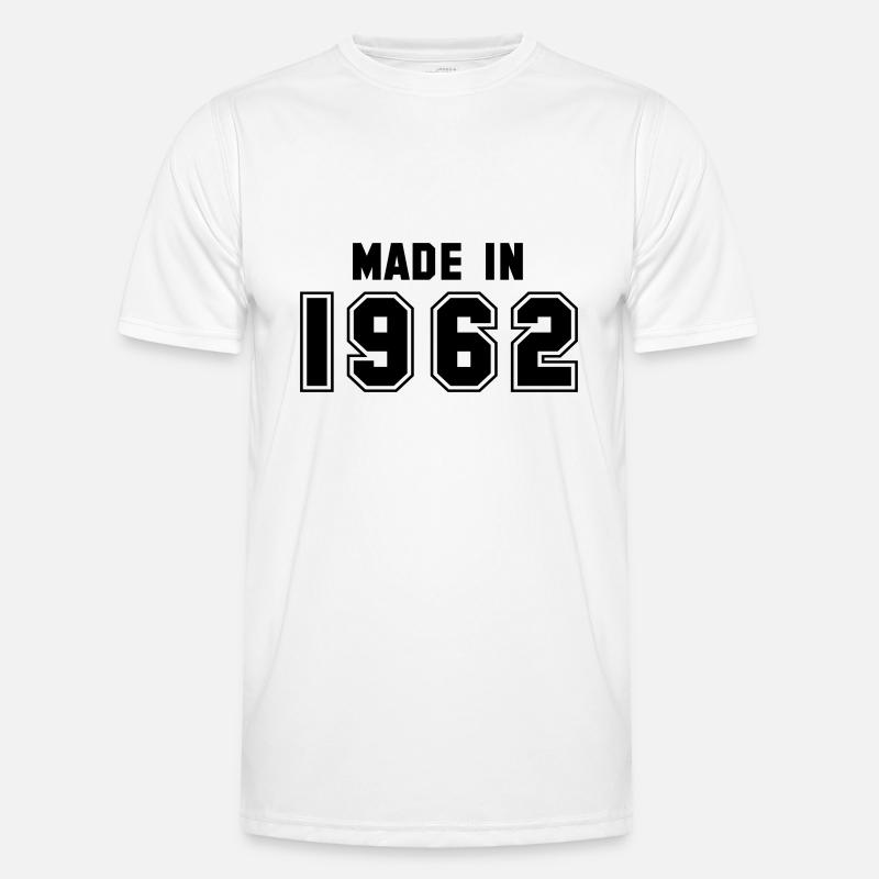1962 - Männer Funktions-T-Shirt - Weiß