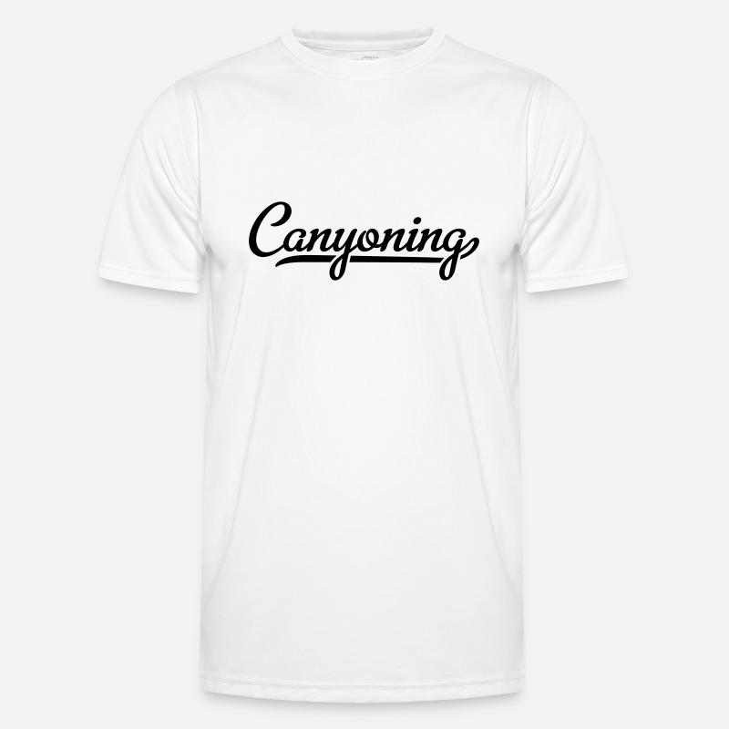 Canyoning - Männer Funktions-T-Shirt - Weiß