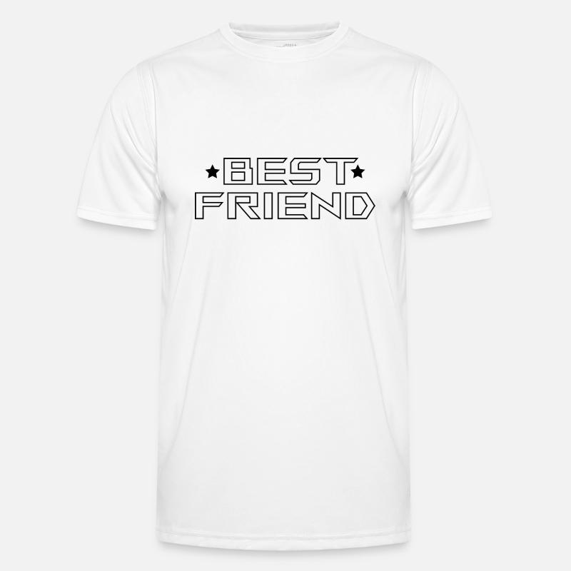Meilleur ami Tshirt blanc - T-shirt sport Homme - blanc