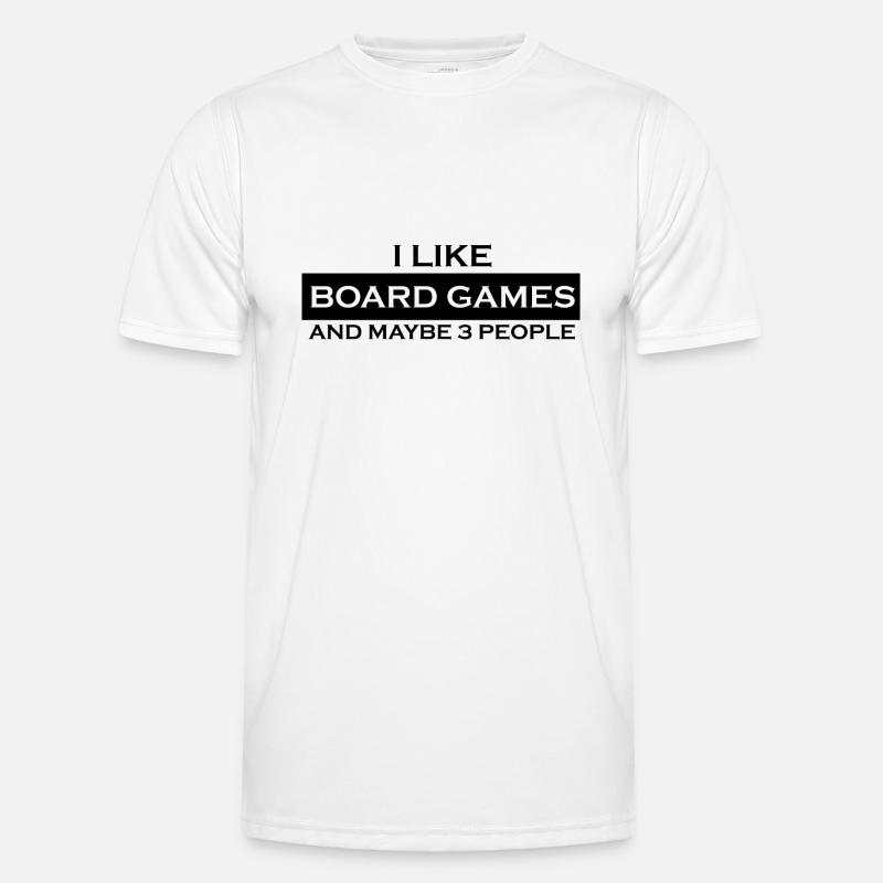 boardgame chess backgammon game night Männer Funktions-T-Shirt