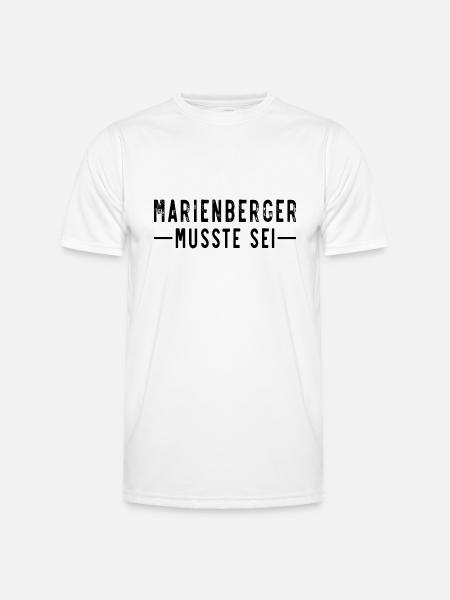 Marienberger musste sei - Männer Funktions-T-Shirt - Weiß