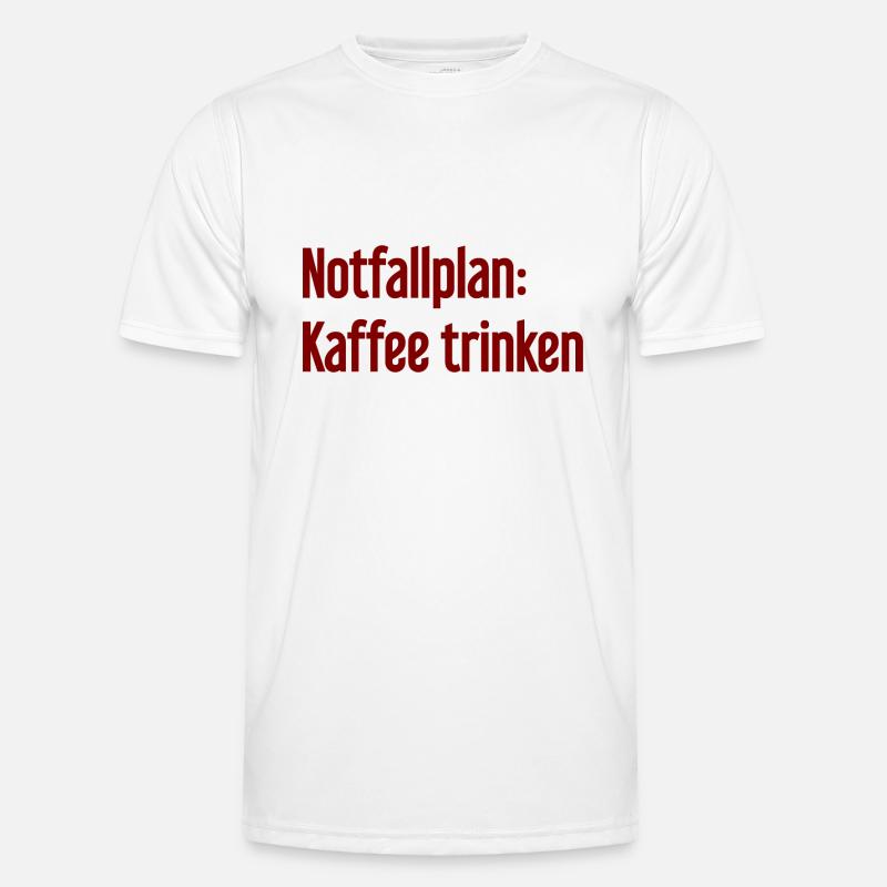 Coffee Contingency Plan - Men's Functional T-Shirt - white