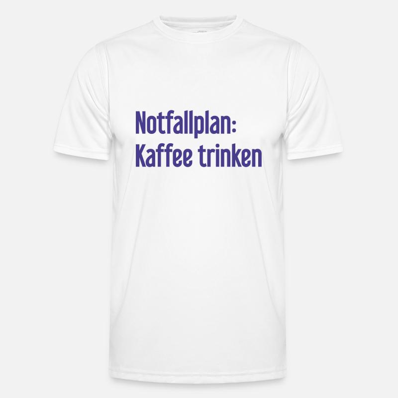Coffee Contingency Plan - Men's Functional T-Shirt - white