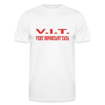 SEHR WICHTIGE TATA - Männer Funktions-T-Shirt - Weiß - Vorne - AI Model Male 178 dark (178cm)