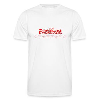 Mode - T-shirt sport Homme - blanc - Devant - AI Model Male 178 dark (178cm)