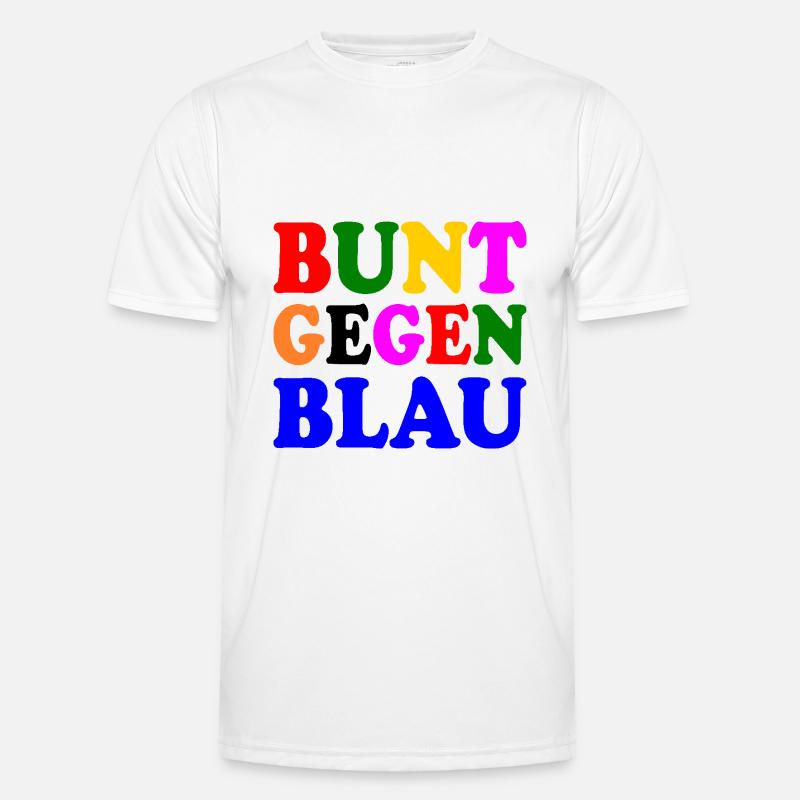 Bunt gegen blau - afd Männer Funktions-T-Shirt