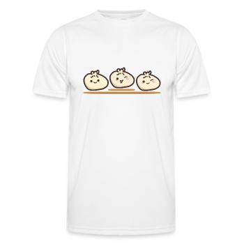 Dim sum family reunion - Men's Functional T-Shirt - white - Front - AI Model Male 178 dark (178cm)