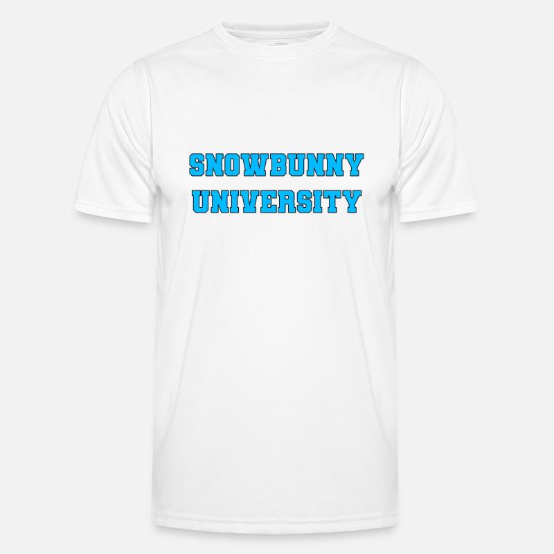 Snowbunny University - Men's Functional T-Shirt - white