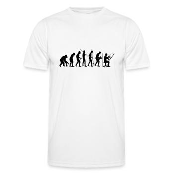 Dessinateur Technique Dessinateur Architecte - T-shirt sport Homme - blanc - Devant - AI Model Male 178 dark (178cm)