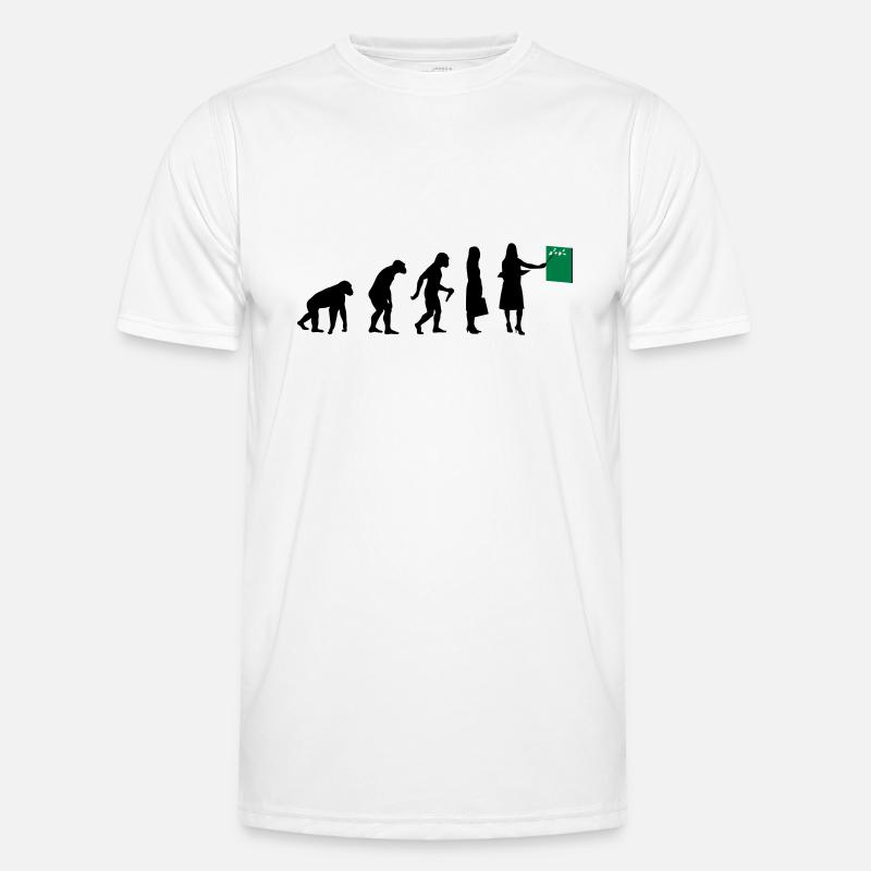 Lehrer Evolution Männer Funktions-T-Shirt