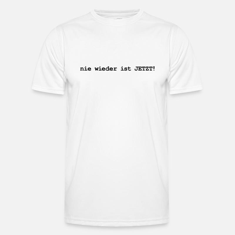 never again is now - Men's Functional T-Shirt - white