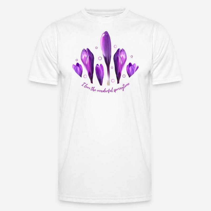 Crocuses Crocus - Men's Functional T-Shirt - white