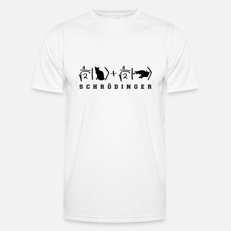 Quantenphysik Schrödinger Katze - Men's Functional T-Shirt - white