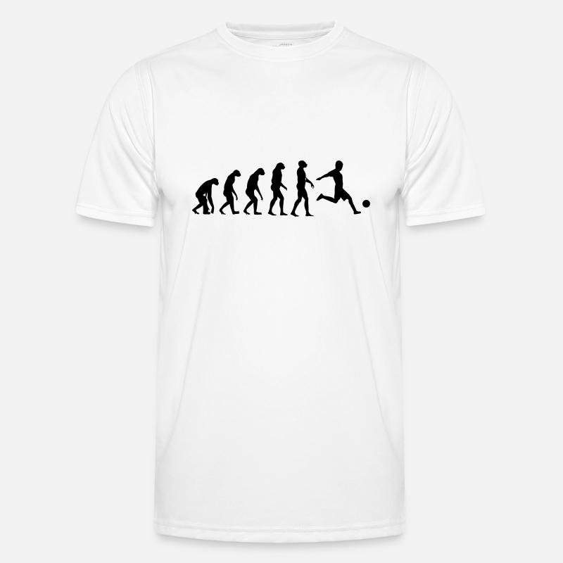 Evolution Fußball - Männer Funktions-T-Shirt - Weiß