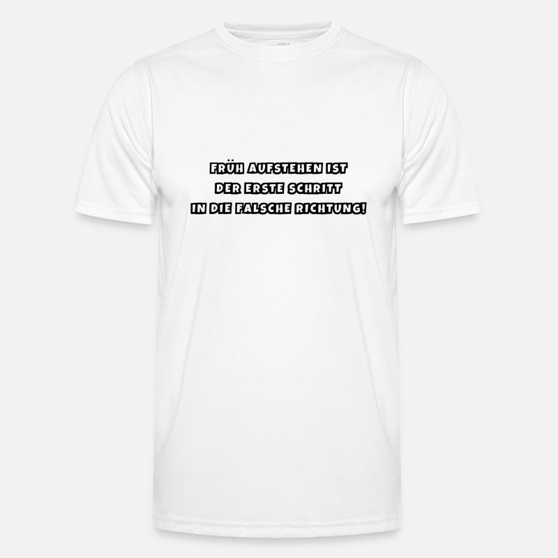 Früh aufstehen Männer Funktions-T-Shirt