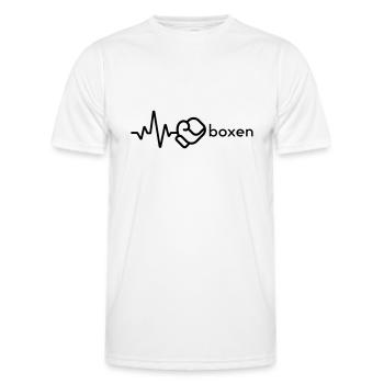 boxing - Men's Functional T-Shirt - white - Front - AI Model Male 178 dark (178cm)