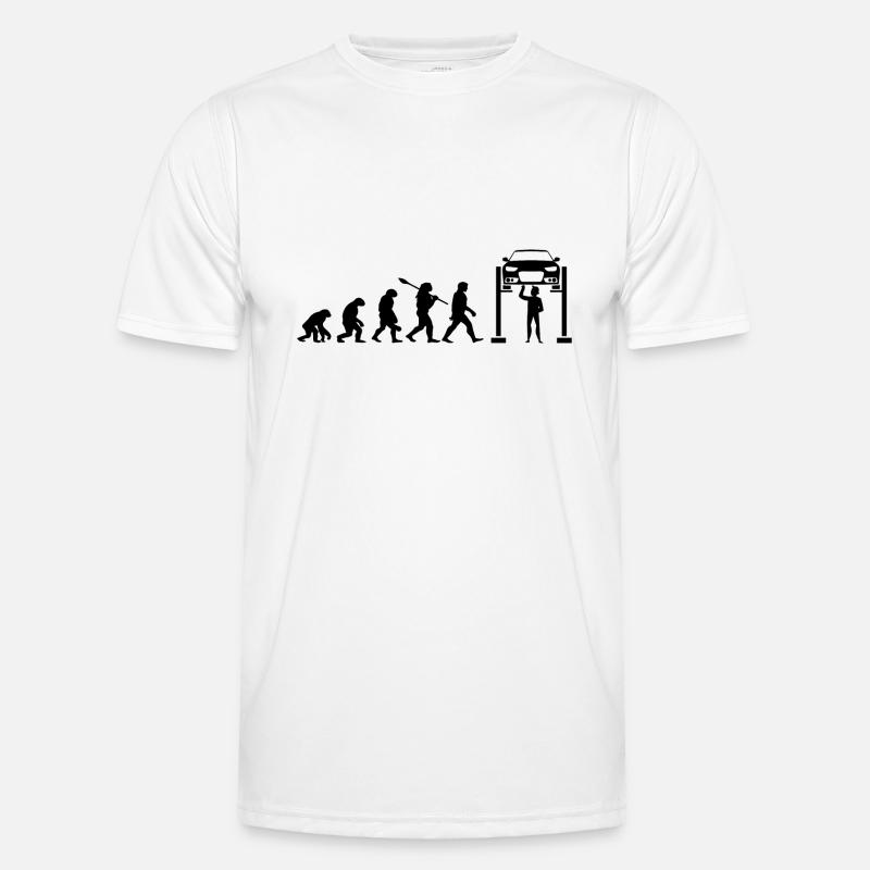 Mechanical evolution - Men's Functional T-Shirt - white