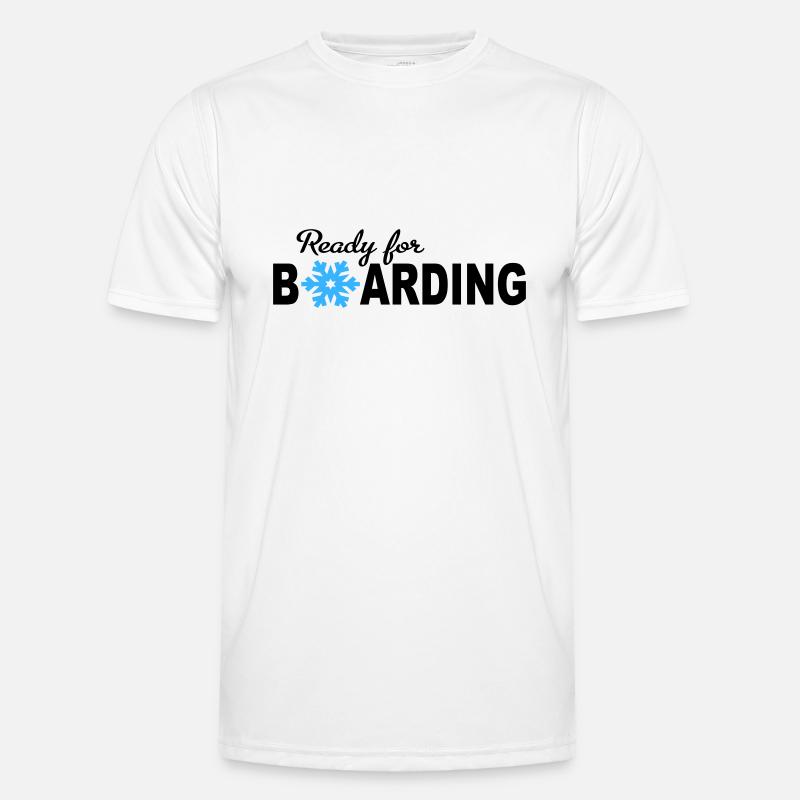 Snowboard Männer Funktions-T-Shirt