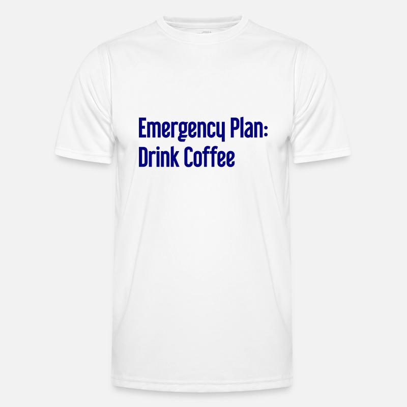 Coffee Contingency Plan - Men's Functional T-Shirt - white