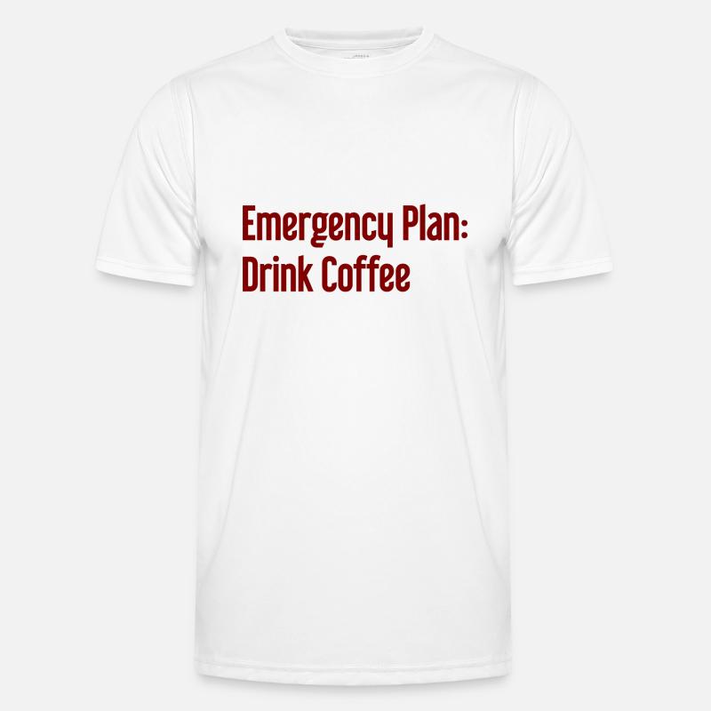 Coffee Contingency Plan - Men's Functional T-Shirt - white