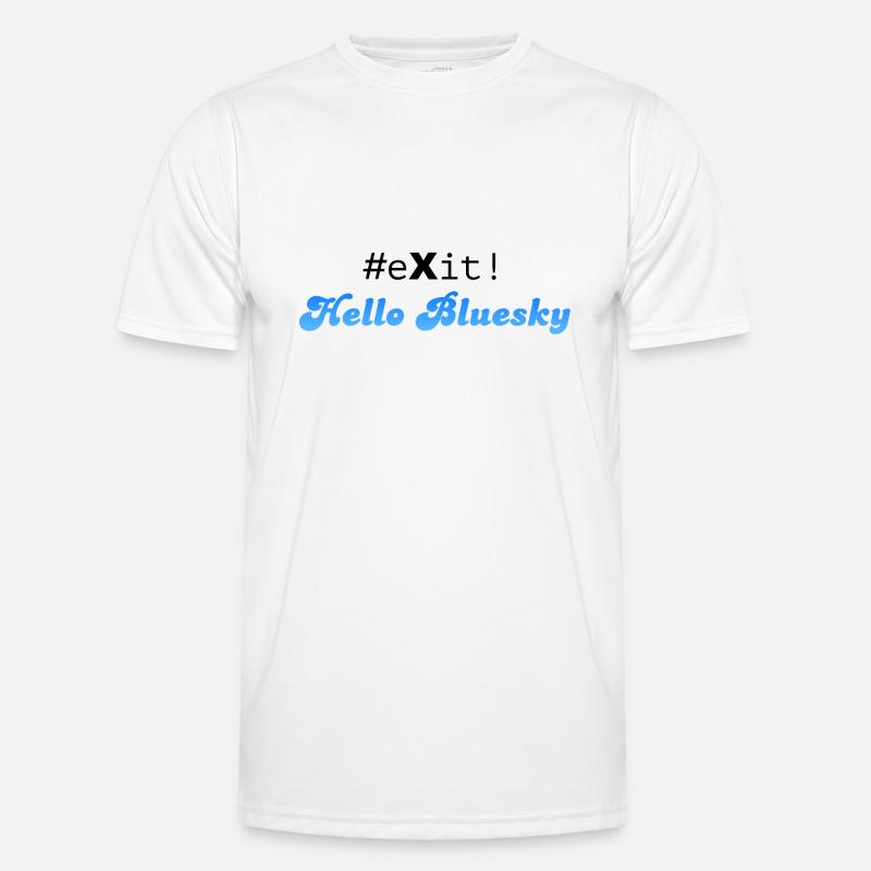 #eXit! - Men's Functional T-Shirt - white