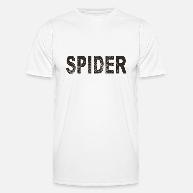 Spider word with graphic - Men's Functional T-Shirt - white