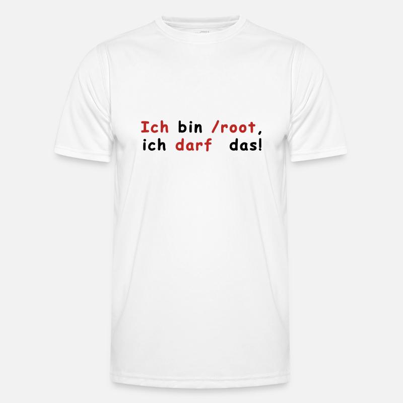 Root Linux - Men's Functional T-Shirt - white