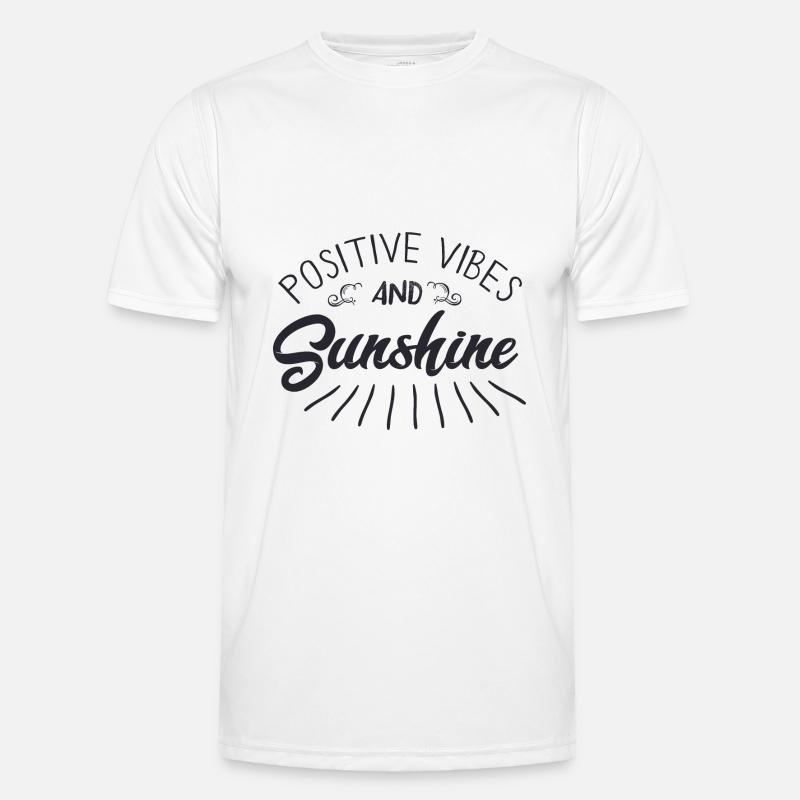 Vibrations positives et soleil T-shirt sport Homme