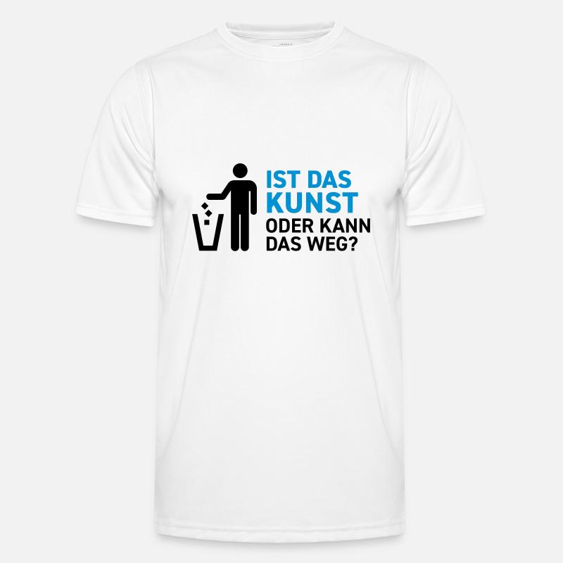 Ist das Kunst oder kann das weg? Museum Maler Müll Männer Funktions-T-Shirt