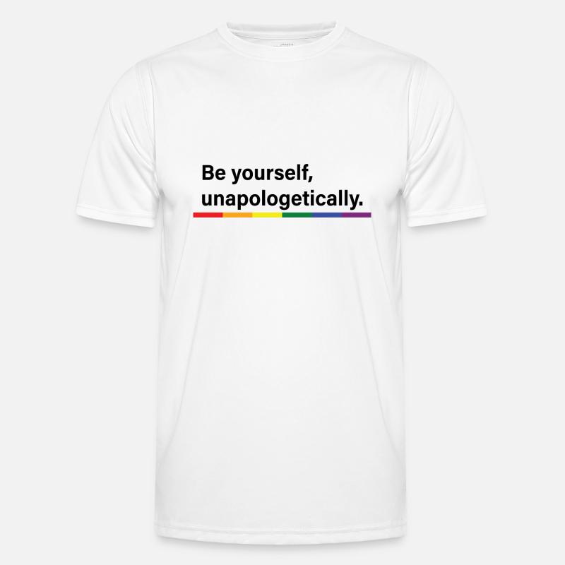 Sei du selbst - Männer Funktions-T-Shirt - Weiß
