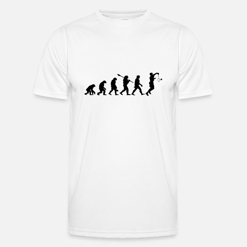 Badminton Evolution Badminton Player - Men's Functional T-Shirt - white