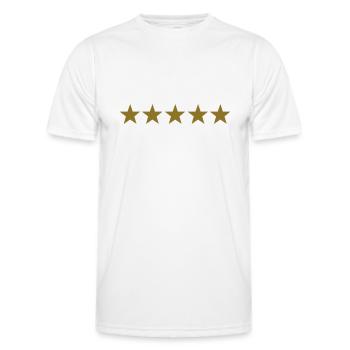 stars - T-shirt sport Homme - blanc - Devant - AI Model Male 178 dark (178cm)