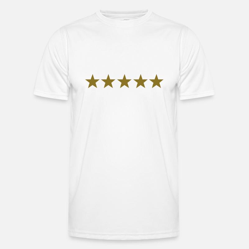 stars - Männer Funktions-T-Shirt - Weiß