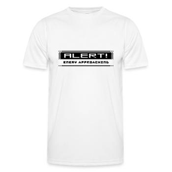 8Bit Alarm - Männer Funktions-T-Shirt - Weiß - Vorne - AI Model Male 178 dark (178cm)