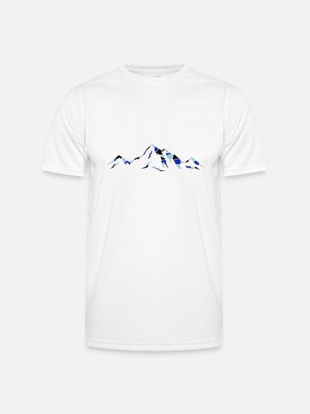 berge_02 - Men's Functional T-Shirt - white