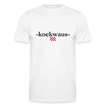 koekwaus, Brabants für Narren - Männer Funktions-T-Shirt - Weiß - Vorne - AI Model Male 178 dark (178cm)