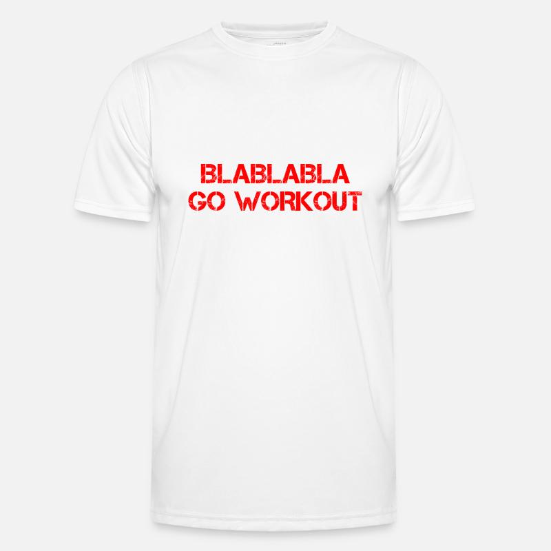 Blablabla Go Workout 4 - Men's Functional T-Shirt - white