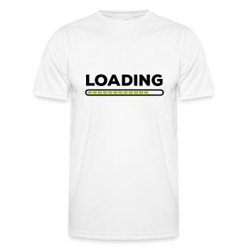 Loading - Männer Funktions-T-Shirt - Weiß - Vorne - AI Model Male 178 dark (178cm)