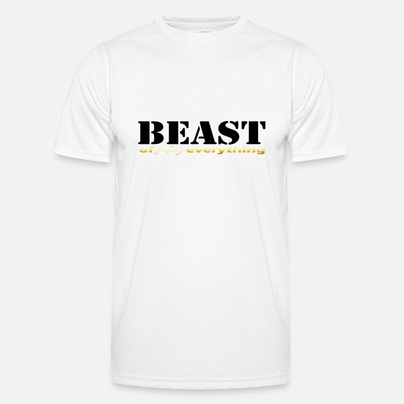 Beast everything black Männer Funktions-T-Shirt