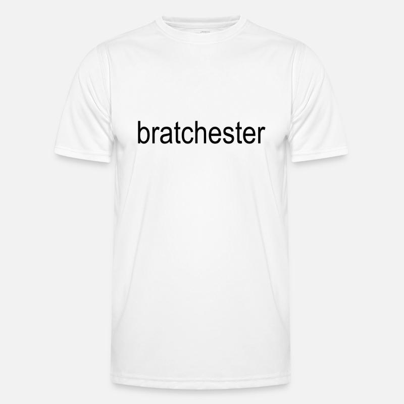 bratchester black text 5000 Men's Functional T-Shirt
