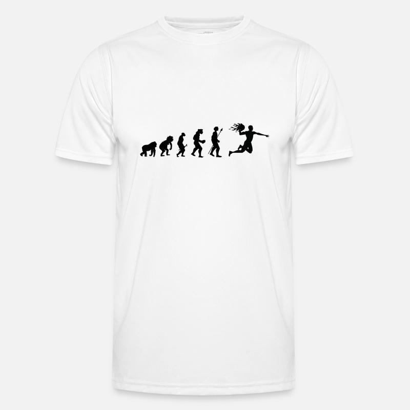 Handball evolution gift idea - Men's Functional T-Shirt - white