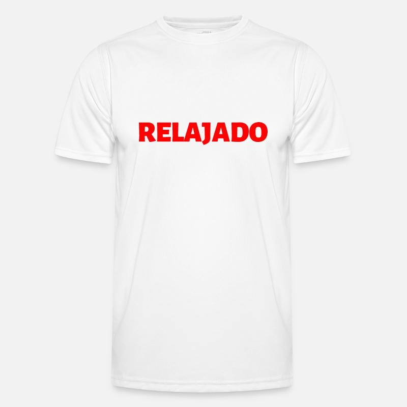 entspannt Spanisch Sprache Männer Funktions-T-Shirt