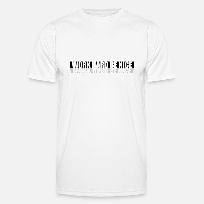 Work Hard Nice - Men's Functional T-Shirt - white