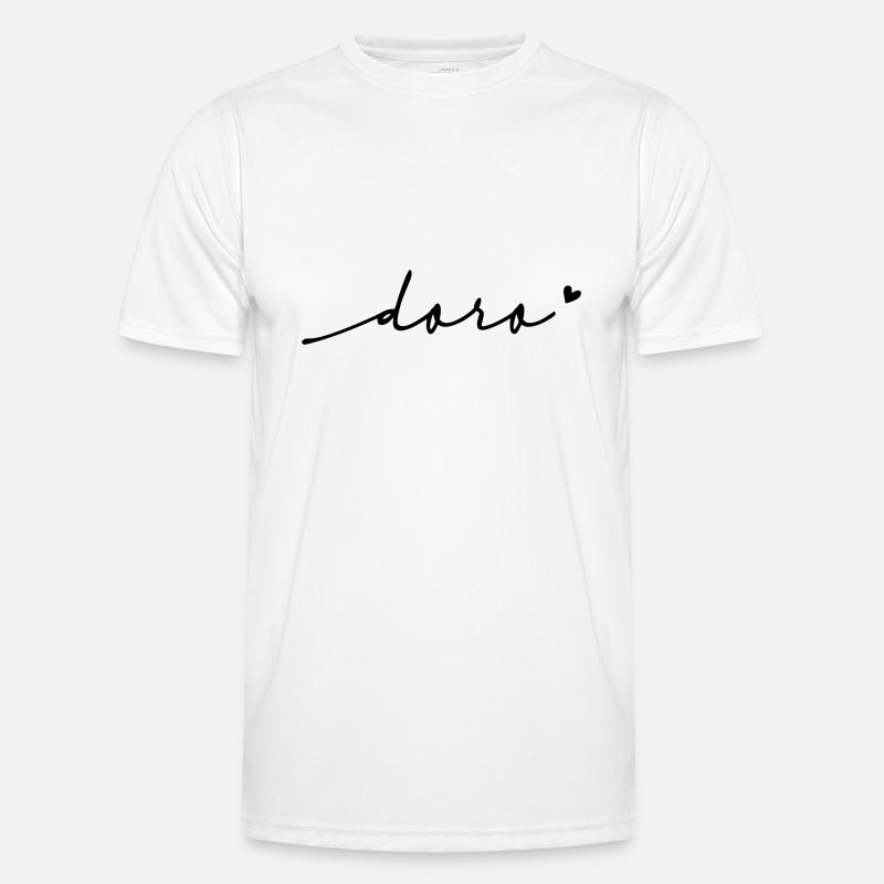Doro Cursive Name - Men's Functional T-Shirt - white