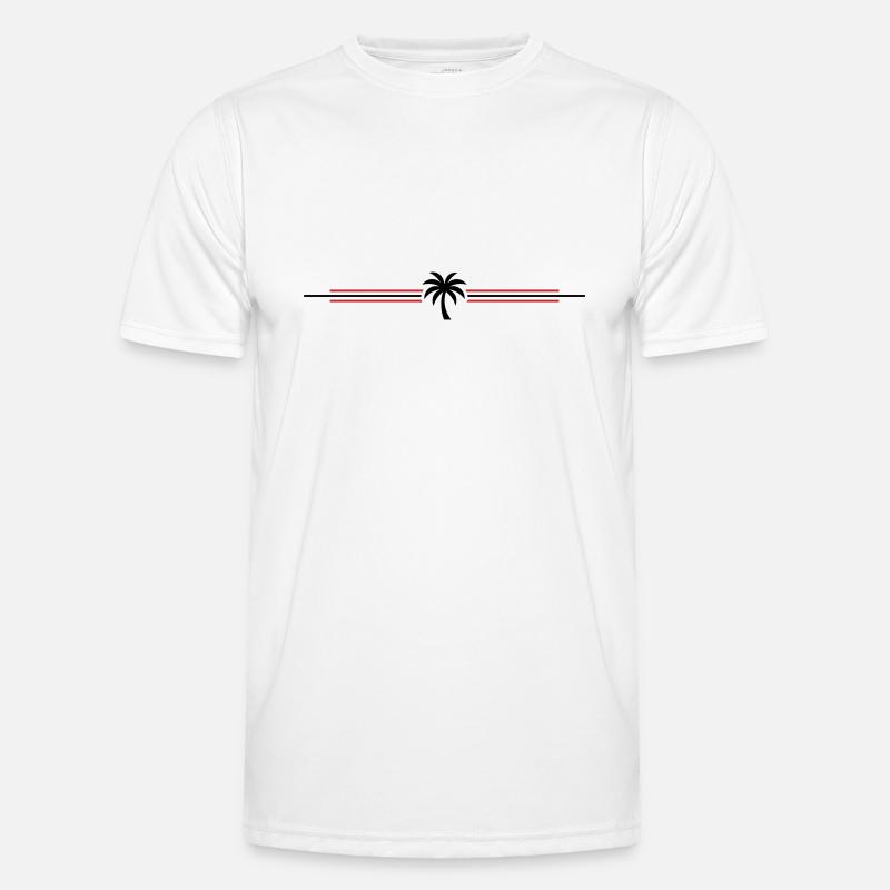 Palm Tree Icon - Men's Functional T-Shirt - white