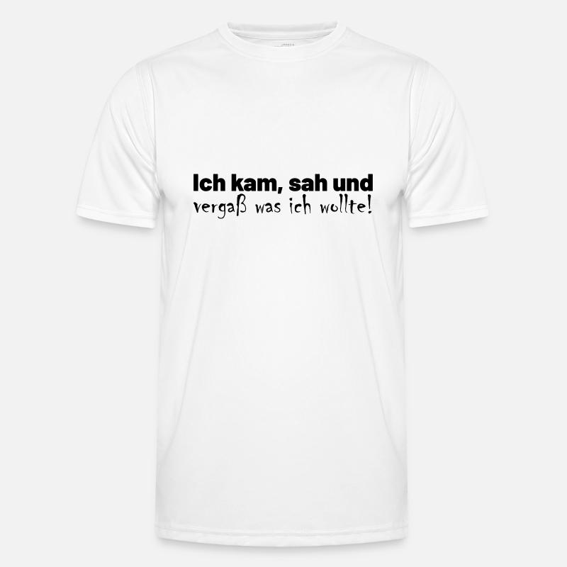 Vergesslichkeit Spruch Männer Funktions-T-Shirt
