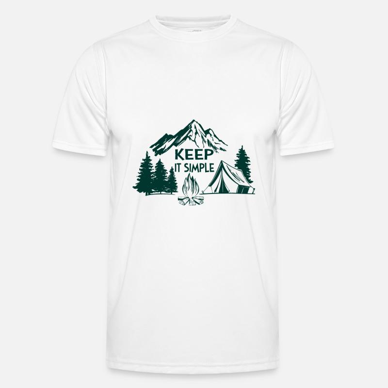 Keep it simple Abenteuer Wandern Camping Geschenk Männer Funktions-T-Shirt