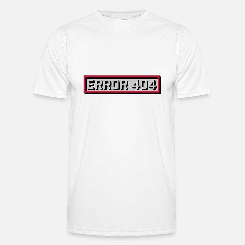 Error 404 Message Computer Men's Functional T-Shirt